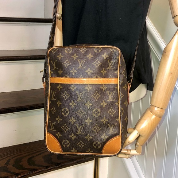 LOUIS VUITTON DANUBE MM Monogram Tote Crossbody Shoulder Strap Authentic SL873 - Picture 17 of 17